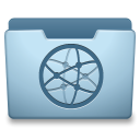 Ocean Blue Network Icon 128x128 png
